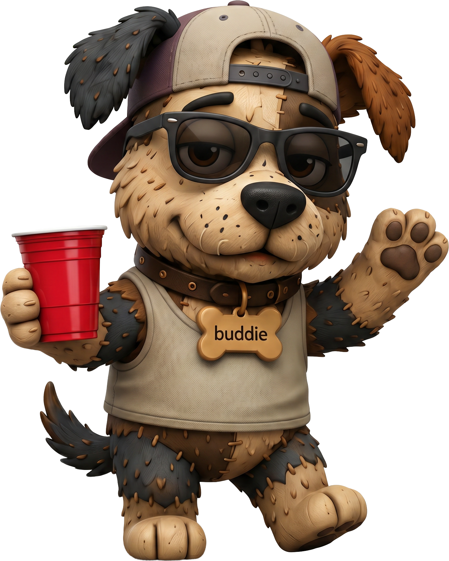 Buddie dressed for the weekend chat